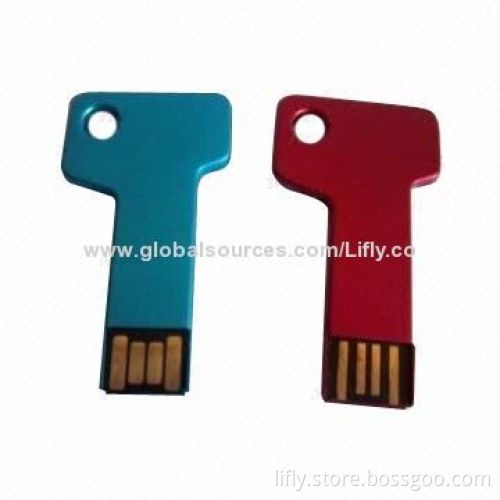 Key-shaped USB flash drives with tiny size, silk or laser logo available